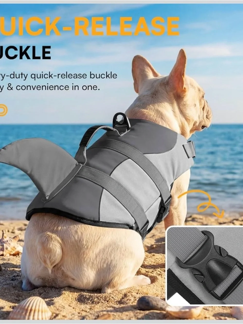 NWOT Dog Life Jacket Safety Vest Shark Small